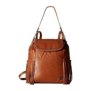 The Sak Avalon Leather Fringe Convertible Backpack